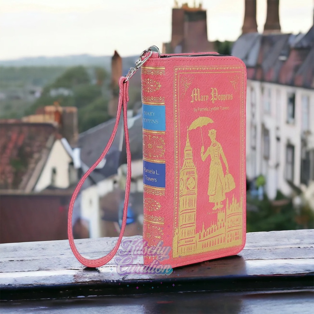 Mary Poppins Pink Wristlet Book Wallet